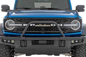 Rough Country - Rough Country - Safari Bar - 12 in. LED Light Bar - Black - Single Row - OE Modular Steel - Ford Bronco (21-25) | 51116 - Image 3