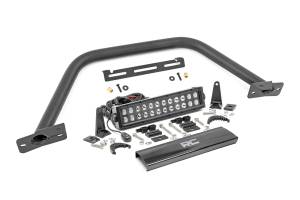 Rough Country - Safari Bar - 12 in. LED Light Bar - Black - Dual Row - OE Modular Steel - Ford Bronco (21-25) | 51118