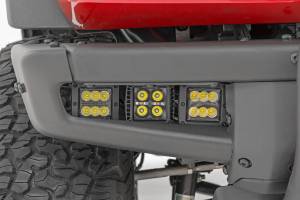 Rough Country - Rough Country - LED Light Kit - Fog Mount - Triple 2 in. Black Pair - Spot/Flood - Ford Bronco (21-25) | 51140 - Image 6