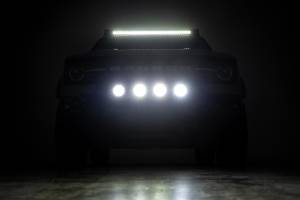Rough Country - Rough Country - Nudge Bar - w/ Tow Hooks - 4 Inch Round Led (x4) - Ford Bronco Sport (21-24) - 51158 - Image 5
