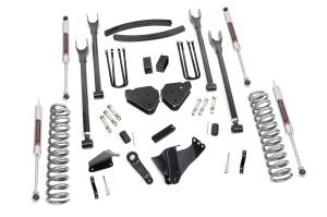 Rough Country - 6 Inch Lift Kit - Diesel - 4 Link - M1 - Add-A-Leaf - Ford F-250/F-350 Super Duty (05-07) | 58040