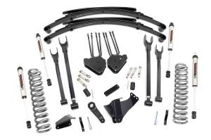 Rough Country - 8 Inch Lift Kit - 4 Link - RR Springs - V2 - Ford F-250/F-350 Super Duty (05-07) | 59070