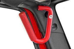 Rough Country - Rough Country - Grab Handles - Steel - FR & RR - Red - Jeep Wrangler JK/Wrangler Unlimited (07-18) | 6503RED - Image 2