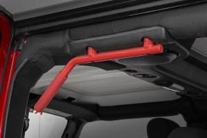 Rough Country - Rough Country - Grab Handles - Steel - FR & RR - Red - Jeep Wrangler JK/Wrangler Unlimited (07-18) | 6503RED - Image 3
