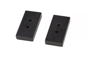 BDS Rear Lift Blocks – Dual Pin Steel | 1 Inch Lift | 3 Inch Wide Leaf Spring | Universal Fitment