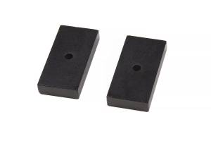 BDS Rear Lift Blocks - Billet Steel | 1 Inch Lift | 3 Inch Wide Leaf Spring | Universal Fitment