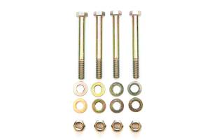 BDS Eye Bolt Kit for Front Leaf Spring | Grade 8, Yellow Zinc Plated | 1973-1987 Chevy/GMC Truck & SUV