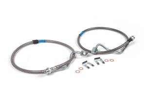 BDS Front Brake Line Set | Stainless Steel Braided | Fits 6-8 Inch Lift | 2008-2010 Ford F250/F350 Super Duty 4WD