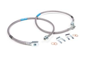 BDS Front Brake Line Set | Stainless Steel Braided | 6 Inch Lift | 1988-1998 Chevy/GMC 1500 Truck & SUV