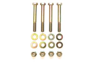 BDS Eye Bolt Kit for Rear Leaf Spring | Grade 8, Yellow Zinc Plated | 1973-1987 Chevy/GMC Truck & 1988-1991 SUV