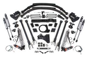 BDS 8 Inch 4-Link Lift Kit w/ FOX 2.5 Performance Elite Coil-Over Conversion | 2017-2019 Ford F250/F350 Super Duty 4WD Diesel