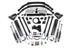 BDS 8 Inch 4-Link Conversion Lift Kit | Ford F250/F350 Super Duty (2017-2019) 4WD Diesel | w/ FOX 2.0 Performance Series Shocks