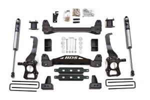 BDS Suspension - BDS 6 Inch Lift Kit | Ford F150 2WD (2015-2020) | 4 Inch Block Kit | FOX 2.0 Performance Series Shocks - Image 2