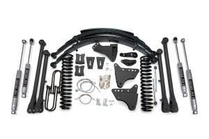 BDS Suspension - BDS 8 Inch Lift Kit w/ 4-Link | Ford F250/F350 Super Duty (2005-2007) 4WD Gas | FOX 2.0 Performance Series Shocks - Image 1