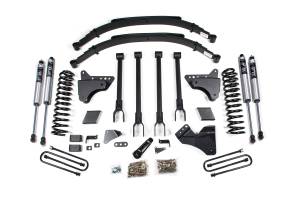 BDS Suspension - BDS 6 Inch Lift Kit w/ 4-Link | Ford F250/F350 Super Duty (2008-2010) 4WD Gas | Rear Leaf Springs | FOX 2.0 Performance Series - Image 2