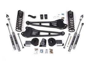 BDS 4 Inch Lift Kit w/ Radius Arm | Ram 2500 Diesel w/ Rear Air Ride (2014-2018) 4WD | NX2 Nitro Series Shocks