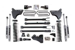 BDS Suspension - BDS 4 Inch Lift Kit w/ 4-Link | Ford F250/F350 Super Duty (2008-2010) 4WD Diesel | Rear Leaf Springs | FOX 2.0 Performance Series - Image 1