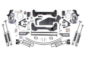 BDS 6 Inch Lift Kit | 1988-1998 Chevy/GMC K1500/K2500 6 Lug 4WD | Glide-Ride Leaf Springs | NX2 Nitro Series