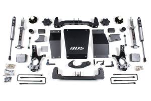 BDS Suspension - BDS 6 Inch Lift Kit | Chevy Silverado & GMC Sierra 1500 (2014-2018) 4WD | Block Kit, FOX 2.0 Performance Series, Cast Steel Control Arms - Image 2