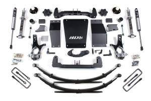 BDS Suspension - BDS 6 Inch Lift Kit | Chevy Silverado & GMC Sierra 1500 (2014-2018) 4WD | Leaf Springs, FOX 2.0 Performance Series, Aluminum / Stamped Steel Control Arms - Image 2