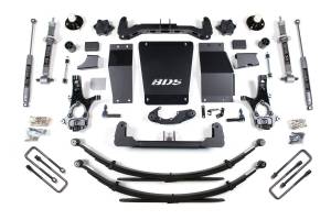BDS Suspension - BDS 6 Inch Lift Kit | Chevy Silverado & GMC Sierra 1500 (2014-2018) 4WD | Leaf Springs, NX2 Nitro Series, Aluminum / Stamped Steel Control Arms - Image 2