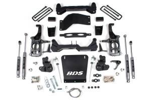 BDS 4.5 Inch Lift Kit | Chevy Silverado/GMC Sierra 2500HD/3500HD (2011-2019) 4WD | 3 Inch Block Kit Without Overload | NX2 Nitro Series