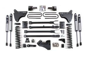 BDS Suspension - BDS 4 Inch Lift Kit w/ 4-Link | Ford F250/F350 Super Duty (2011-2016) 4WD Gas | Block Kit | FOX 2.0 Performance Series Shocks - Image 2