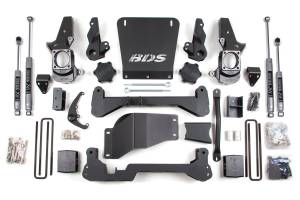 BDS 6 Inch Lift Kit | Chevy Silverado/GMC Sierra 2500HD 4WD (2001-2010) | 5" Block Kit | FOX 2.0 Performance Series | Narrow Track Knuckle