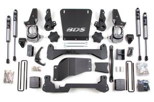BDS Suspension - BDS 6 Inch Lift Kit | Chevy Silverado/GMC Sierra 2500HD 4WD (2001-2010) | 5" Block Kit | FOX 2.0 Performance Series | Narrow Track Knuckle - Image 2