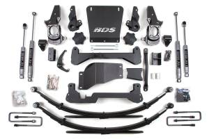 BDS Suspension - BDS 6 Inch Lift Kit | Chevy Silverado/GMC Sierra 2500HD 4WD (2001-2010) | Leaf Springs | NX2 Nitro Series | Standard Knuckle - Image 2