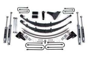 BDS 6 Inch Lift Kit | 1999-2004 Ford F250/F350 Super Duty 4WD | Square U-Bolts Mfg Prior to 2-28-99 | Block Kit w/o Factory Overload | NX2 Nitro Series