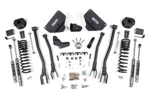 BDS 4 Inch Lift Kit w/ 4-Link | Ram 2500 w/ Rear Air Ride (2014-2018) 4WD Gas | NX2 Nitro Series Shocks