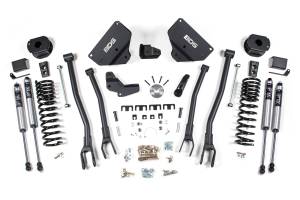 BDS Suspension - BDS 4 Inch Lift Kit w/ 4-Link | Ram 2500 Diesel w/ Rear Air Ride (2014-2018) 4WD | FOX 2.0 Performance Series Shocks - Image 2