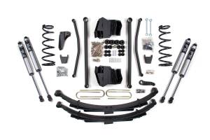 BDS Suspension - BDS 4 Inch Long Arm Lift Kit | Dodge Ram 2500 Power Wagon 2009-2013 4WD Gas | Leaf Springs | 4 Inch Axle | FOX 2.0 Performance Series - Image 2