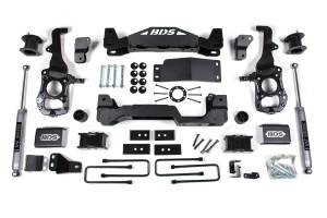 BDS Suspension - BDS 4 Inch Lift Kit | Ford F150 (2021-2026) 4WD | 3 Inch Block Kit | FOX 2.0 Performance Series Shocks - Image 1