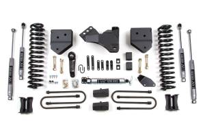 BDS 4 Inch Lift Kit | 2008-2010 Ford F250/F350 Super Duty 4WD Gas | Block Kit With Factory Overload | FOX 2.0 Performance Series