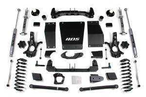 BDS 6 Inch Lift Kit | Chevy/GMC Suburban, Tahoe, Yukon/XL 1500 (2015-2019) 4WD | Cast Steel Control Arms | w/ NX2 Nitro Series Shocks