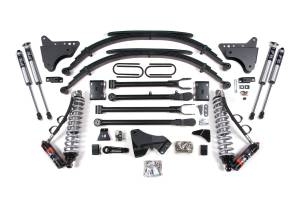 BDS Suspension - BDS 4 Inch Lift Kit w/ 4-Link & FOX 2.5 Coil-Over Conversion | Ford F250/F350 Super Duty (2011-2016) 4WD Diesel | Leaf Springs Rear - Image 2