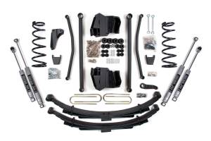 BDS Suspension - BDS 4 Inch Long Arm Lift Kit | Dodge Ram 2500 Power Wagon (2005-2007) 4WD Gas | Leaf Springs | 3-1/2 Inch Axle | NX2 Nitro Series - Image 2