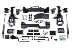 BDS Suspension - BDS 6 Inch Lift Kit | Ford F150 (2021-2026) 4WD | 4 Inch Block Kit | FOX 2.0 Performance Series Shocks - Image 1