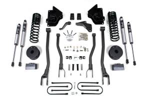 BDS Suspension - BDS 4 Inch Lift Kit w/ 4-Link Conversion | Ram 3500 Diesel w/ Rear Air Ride (2013-2018) 4WD | FOX 2.0 Performance Series - Image 2