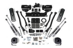 BDS 4 Inch Lift Kit w/ 4-Link | Ram 2500 w/ Rear Air Ride (2019-2024) 4WD Gas | FOX 2.0 Performance Series Shocks