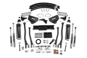 BDS Suspension - BDS 8 Inch Lift Kit w/ 4-Link | Ram 3500 Diesel 4WD (2013-2018) | 5 Inch Block & Add-A-Leaf | 6-Bolt Indexing Ring | NX2 Nitro Series - Image 2