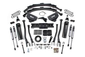 BDS Suspension - BDS 8 Inch Lift Kit w/ 4-Link | Ram 3500 Diesel 4WD (2013-2018) | Leaf Springs | 8-Bolt Indexing Ring | FOX 2.0 Performance Series - Image 2