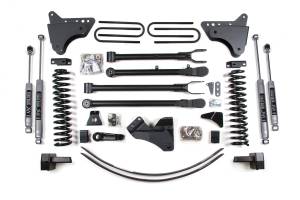 BDS Suspension - BDS 6 Inch Lift Kit w/ 4-Link | Ford F250/F350 Super Duty (2005-2007) 4WD Diesel | 3" Block Kit + Add-A-Leaf w/ Overload | NX2 Nitro Series - Image 2