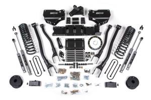 BDS Suspension - BDS 4 Inch Lift Kit w/ 4-Link | Ram 3500 Diesel w/ Rear Air Ride (2019-2024) 4WD | 8-Bolt Indexing Ring | NX2 Nitro Series - Image 2