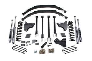 BDS Suspension - BDS 6 Inch Lift Kit w/ 4-Link | Ford F250/F350 Super Duty (2005-2007) 4WD Gas | Leaf Springs Rear Option | NX2 Nitro Series - Image 2
