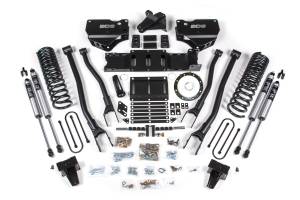BDS Suspension - BDS 6 Inch Lift Kit w/ 4-Link | Ram 3500 (2019-2024) 4WD Diesel | w/ Factory Rear Overload | 8-Bolt (Aisin) | FOX 2.0 Performance Series - Image 2