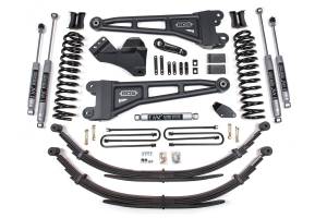 BDS Suspension - BDS 4 Inch Lift Kit w/ Radius Arm | Ford F250/F350 Super Duty (2005-2007) 4WD Diesel | Rear Leaf Springs | NX2 Nitro Series - Image 2