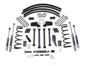 BDS Suspension - BDS 4.5 Inch Lift Kit | Dodge Ram 2500/3500 (1994-1999) 4WD | Block Kit Without Factory Overload | FOX 2.0 Performance Series - Image 1